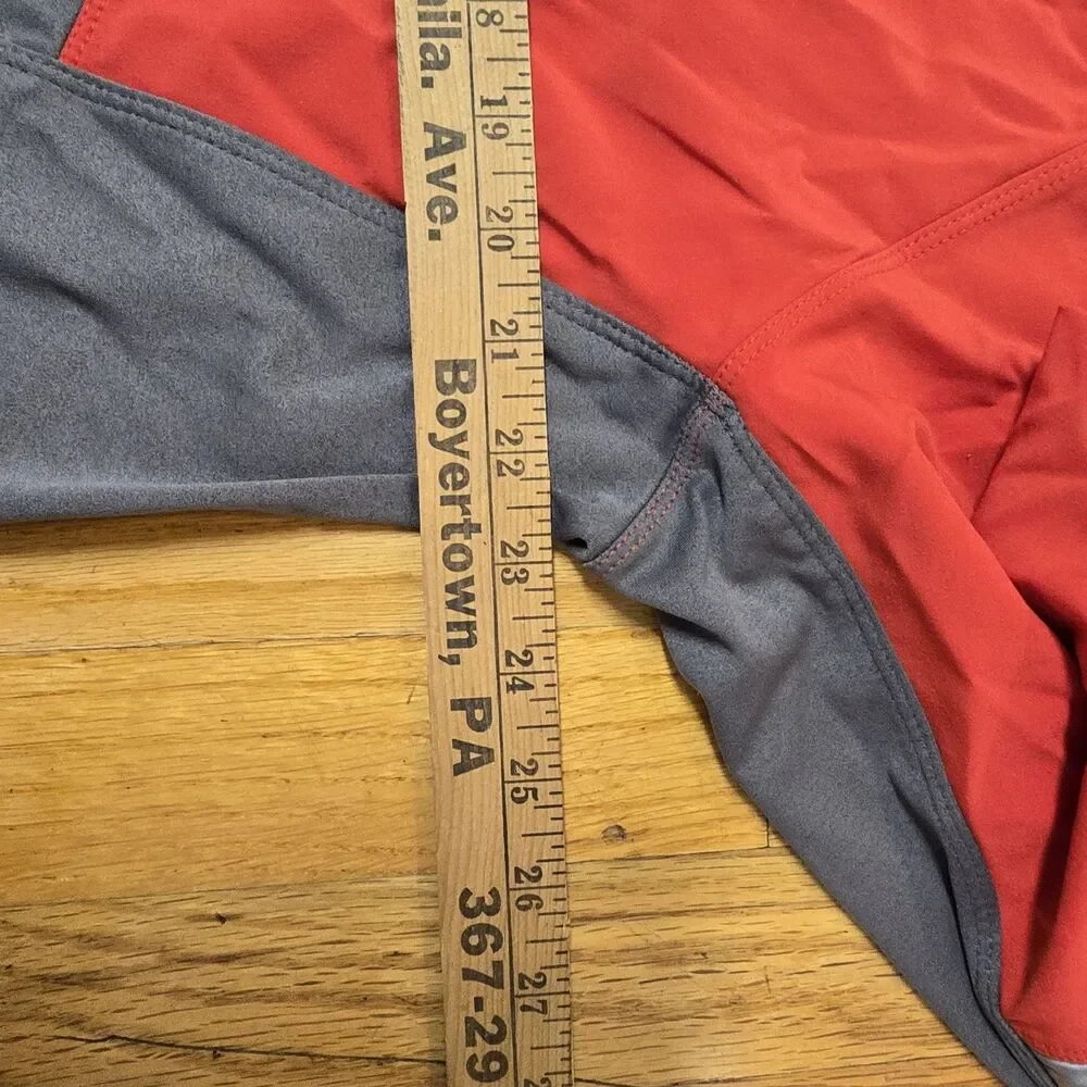 Nike Red And Grey Cycling Full Zip men's Jacket Sz XL long sleeve